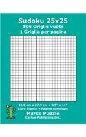 Sudoku 25x25 - 106 Griglie vuote