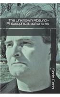 The Unknown Absurd - Philosophical aphorisms