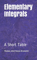 Elementary Integrals