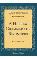 A Hebrew Grammar for Beginners (Classic Reprint)