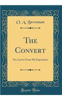 The Convert: Or, Leaves from My Experience (Classic Reprint)