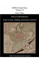 Henry Crabb Robinson, 'Essays on Kant, Schelling, and German Aesthetics'