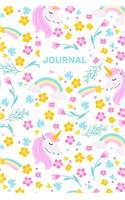 Journal: A Whimsical Magical Unicorn, Cupcakes and Doodle Rainbows Notebook Journal - Magical Forest Fairies, Llama, Caticorn, Unicorn - I Believe in Unicorn