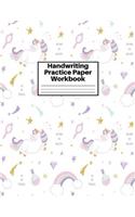 Handwriting Practice Paper Workbook