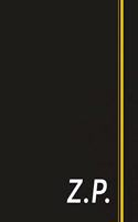 Z.P.: Classic Monogram Lined Notebook Personalized With Two Initials - Matte Softcover Professional Style Paperback Journal Perfect Gift for Men and Women