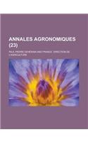 Annales Agronomiques (23 )