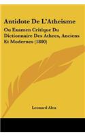 Antidote De L'Atheisme