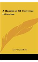 A Handbook Of Universal Literature