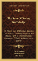 Sum of Saving Knowledge