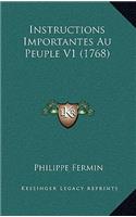 Instructions Importantes Au Peuple V1 (1768)