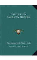 Lotteries In American History