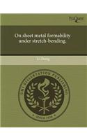 On Sheet Metal Formability Under Stretch-Bending