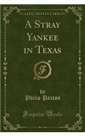 A Stray Yankee in Texas (Classic Reprint)
