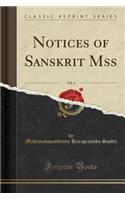 Notices of Sanskrit Mss, Vol. 4 (Classic Reprint)