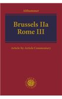 Brussels Iia - Rome III