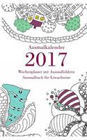 Ausmalkalender 2017 - Wochenplaner mit Ausmalbildern