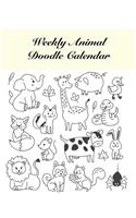 Weekly Animal Doodle Calendar