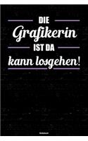 Die Grafikerin ist da kann losgehen! Notizbuch