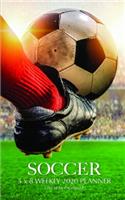 Soccer 5 x 8 Weekly 2020 Planner: One Year Calendar