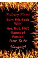 Felicity Flame, Burn This Book with Hot, Hot, Hot Flames of Passion, Dare to Be Naughty!: Full color, interactive book for women in which you can express your sexuality with both written words and action. This sexuality journal can lead t