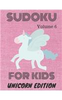 Sudoku for kids: Unicorn Edition volume 6