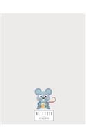 Notebook: Rat on grey cover and Dot Graph Line Sketch pages, Extra large (8.5 x 11) inches, 110 pages, White paper, Sketch, Draw and Paint(3 Rat on Grey Notebook)