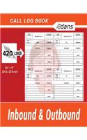 dans Inbound and Outbound Call Log book