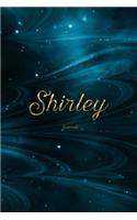 Shirley Journal: Personalized Name Journal or Diary Notebook For Women To Write In, Gold Plated Name (Gift Journal)