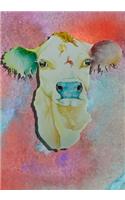Daily Planner with Boss Cow in Watercolor by Deja Wolfe