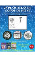 Msanualidades de Navidad para peque (Divertidas actividades artísticas y de manualidades de nivel fácil a intermedio para niños): 28 plantillas de copos de nieve: divertidas actividades artísticas y de manualidades de nivel fácil a intermedio para niños(9 Msanualidades de Navidad Para Peque)