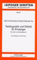 Textlinguistik Und Stilistik Fuer Einsteiger