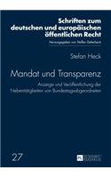 Mandat Und Transparenz