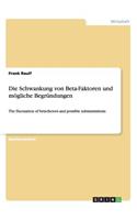 Schwankung von Beta-Faktoren und mögliche Begründungen