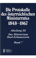 Die Protokolle Des Osterreichischen Ministerrates 1848-1867 Abteilung III