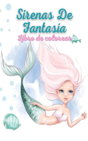 Sirenas De Fantasía Libro de colorear