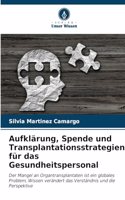 Aufklärung, Spende und Transplantationsstrategien für das Gesundheitspersonal
