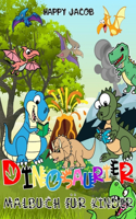 Dinosaurier Malbuch für Kinder: Dino Ausmalbuch für Jungen und Mädchen von 4 bis 8 Jahren - Geschenk für Kinder ab 4 Jahren