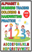 Alphabet & Numbers Tracing Coloring & Handwriting Practice 123 ABC