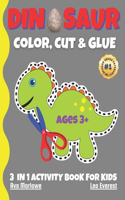 Dinosaur Color, Cut & Glue
