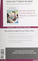 Methods for Effective Teaching: Meeting the Needs of All Students, Enhanced Pearson Etext -- Access Card
