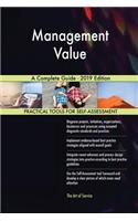 Management Value A Complete Guide - 2019 Edition