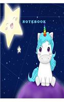 Notebook: Unicorn notebook for believers in fantasy and magic. Pretty, fun Christmas or birthday gift for girls.