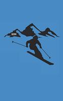 Skiing: Notizbuch Ski Notebook Schi Journal 6x9 kariert squared