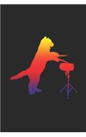 Cat Drumming: Drums Notebook, Blank Lined (6 x 9 - 120 pages) Musical Instruments Themed Notebook for Daily Journal, Diary, and Gift