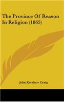 The Province of Reason in Religion (1865)
