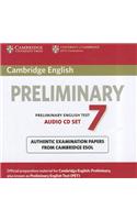 Cambridge English Preliminary 7 Audio CDs (2): Official Examination Papers from University of Cambridge Esol Examinations