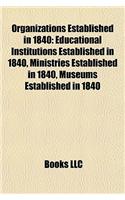 Organizations Established in 1840