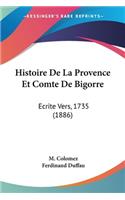 Histoire De La Provence Et Comte De Bigorre