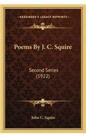Poems by J. C. Squire