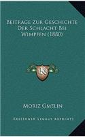 Beitrage Zur Geschichte Der Schlacht Bei Wimpfen (1880)